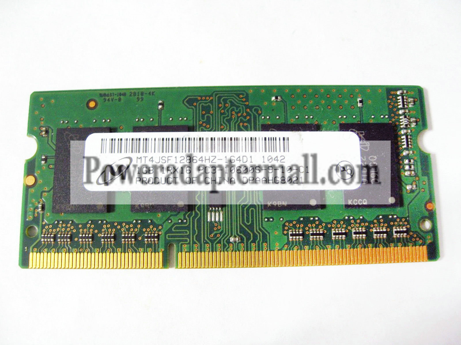 Micron 1GB 1Rx16 PC3-10600S DDR3 Memory RAM for Laptop/Notebook